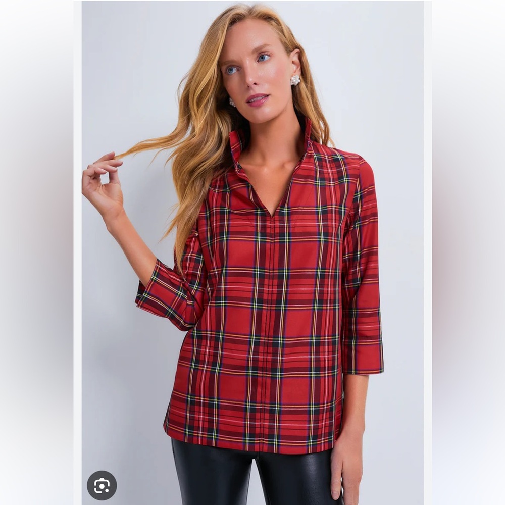 Tuckernuck Royal Stewart Tartan Margot Top
